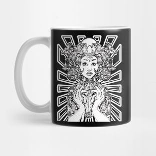 Goddess Sophia Wolf Scull Mug